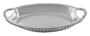 Pearled Medium Deep Dish Server by Mariposa