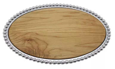 Pearled Oval Maple Cheese Board by Mariposa