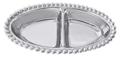 Pearled Oval Sectional Server by Mariposa
