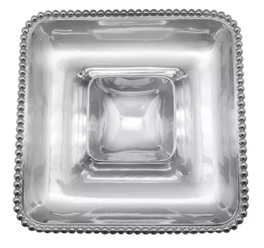 Pearled Square Chip & Dip by Mariposa