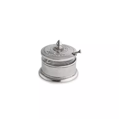 Peltro Condiment Bowl with Spoon - Arte Italica