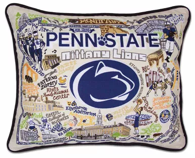 Penn State XL Embroidered Pillow by Catstudio