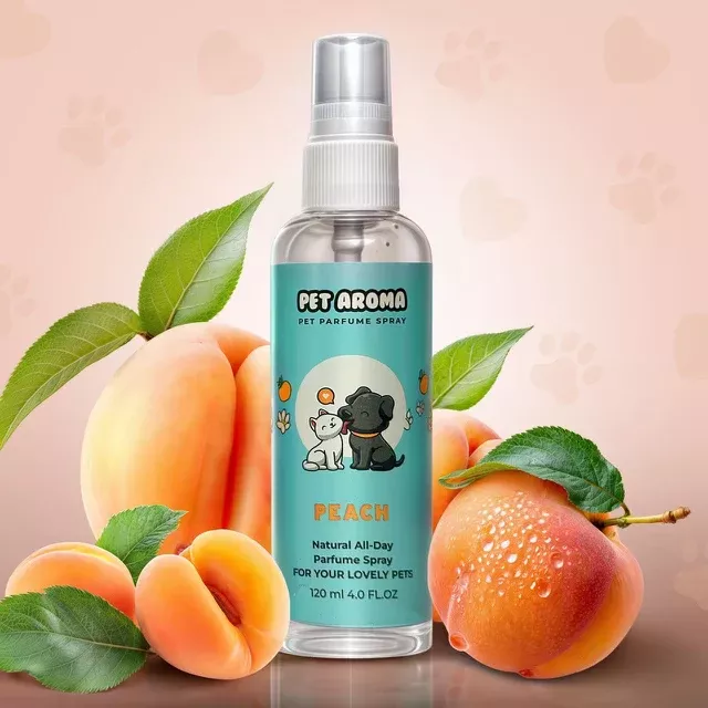 Pet Aroma Peach Natural All-Day Perfume 4.0 oz 120 ml
