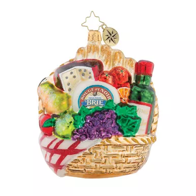 Pick-Nick For Two! Ornament by Christopher Radko