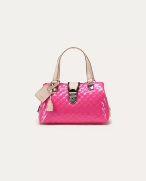 Pink Scream Candy Crush Small Handbag by Consuela