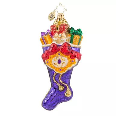 Plum Navidad Ornament by Christopher Radko