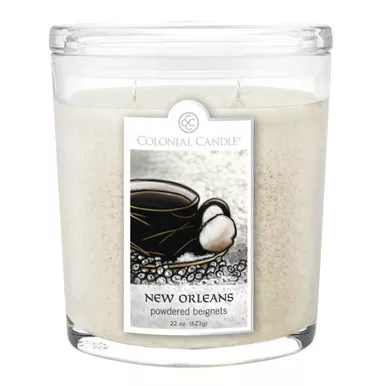 Powdered Beignets 22 oz. Oval Jar Colonial Candle