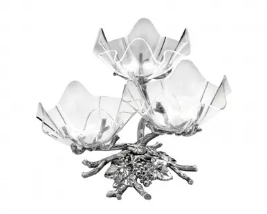 PRE-ORDER - Available Late May - Grape 3-Tier Stand Acrylic Bowl by Arthur Court
