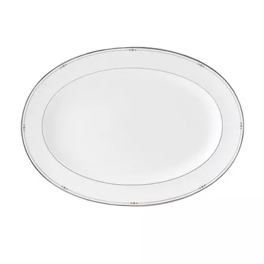 Precious Platinum Medium Oval Platter by Royal Doulton