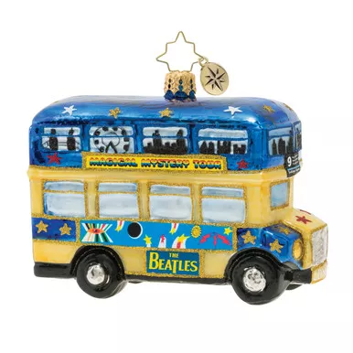 Psychedelic Magical Mystery Bus! Ornament by Christopher Radko