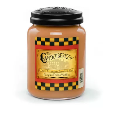 Pumpkin Praline Waffles 26 oz. Large Jar Candleberry Candle