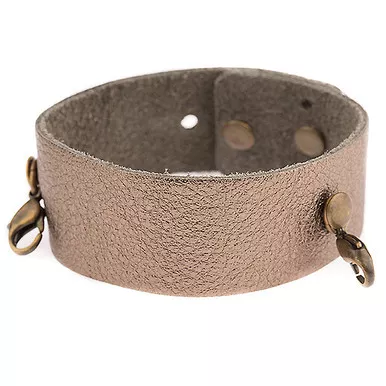 Pyrite Thin Cuff - Brass Finish- Lenny & Eva