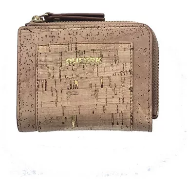Queork Bamboo/Gold Mini Wallet