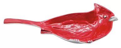 Red Cardinal Nut Dish by Mariposa