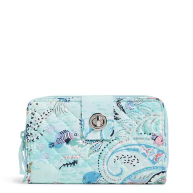 RFID Turnlock Wallet Paisley Wave by Vera Bradley