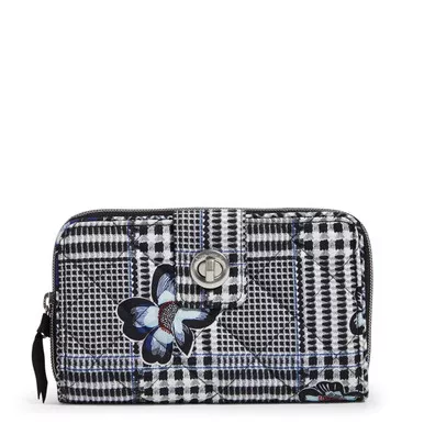 RFID Turnlock Wallet Performance Twill Bedford Plaid by Vera Bradley