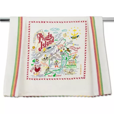 Rhode Island Dish Towel by Catstudio