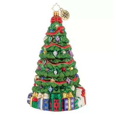 Ribbon Wrapped Cypress Tree! Ornament by Christopher Radko
