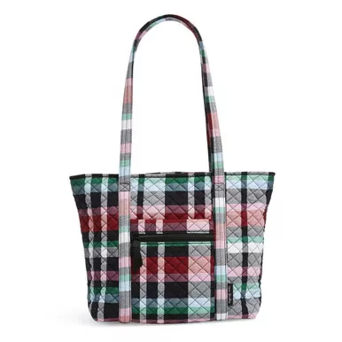 Ribbons Plaid Small Vera Tote by Vera Bradley