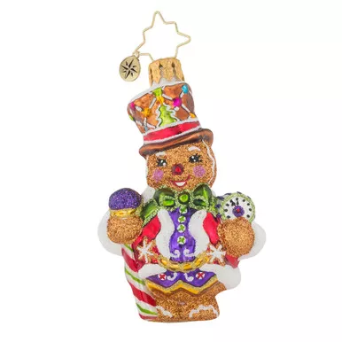Right On Time Ginger Little Gem Ornament by Christopher Radko