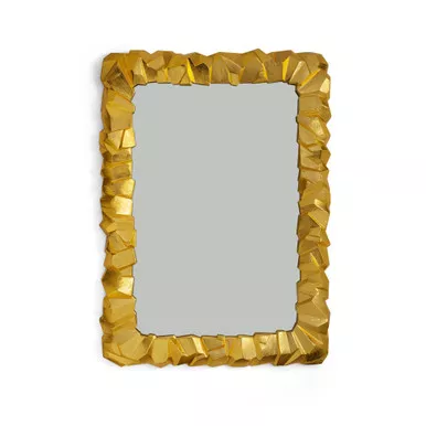 Rock Mirror - Goldtone by Michael Aram