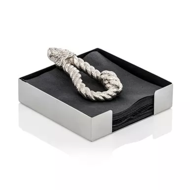 Rope Cocktail Napkin Holder by Michael Aram