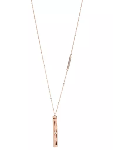 Rose Gold Tube Diffuser Essential Oil Necklace by Cosmo Style Jewelry
