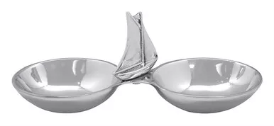 Sailboat Double Nut Dish by Mariposa