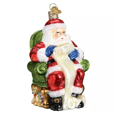 Santa Checking His List by Old World Christmas