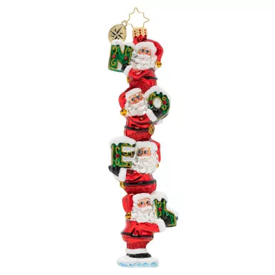 Santa's Little Noel Ornament by Christopher Radko