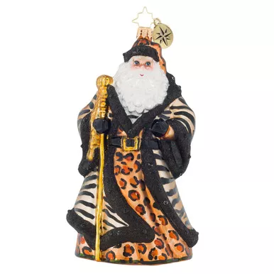 Santa's Wild Side Ornament by Christopher Radko