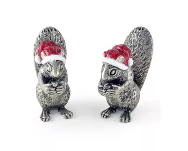 Santa Squirrels Salt & Pepper Set by Vagabond House