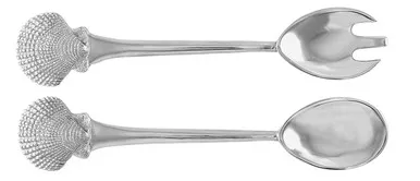 Scallop Shell Salad Servers by Mariposa