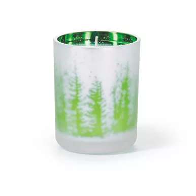 Scotch Pine16 oz. Holiday Shimmer Glass Candle by Root