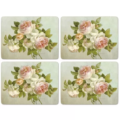Set of 4 Antique Roses Placemats by Pimpernel