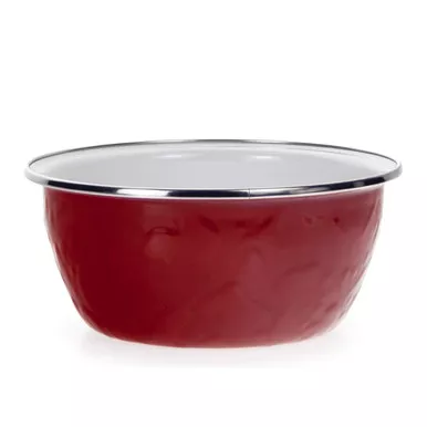 Set of 4 - Solid Red Salad Bowl by Golden Rabbit