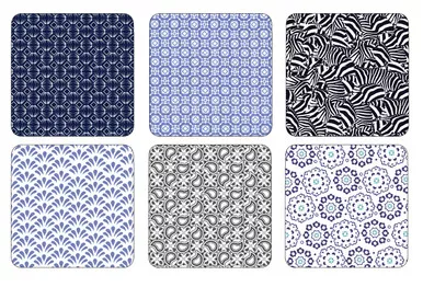 Set of 6 Ted Baker Langdon Coasters by Pimpernel