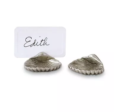 Shell Place Card Holder by Match Pewter
