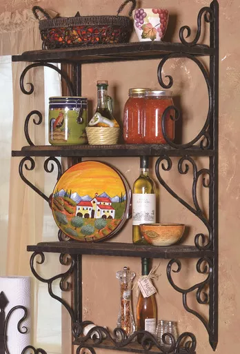 Siena Triple Shelf Wall Rack by Bella Toscana