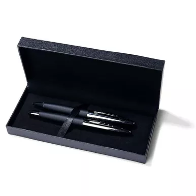 Silver & Black Pen Set by Mad Man