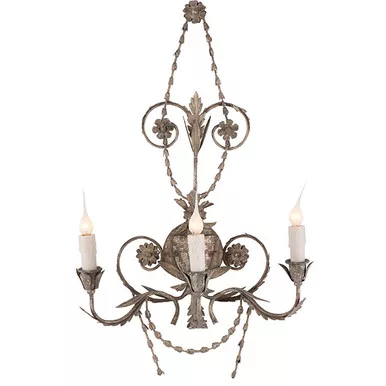 Silver Santa Maria Wall Sconce by Aidan Gray