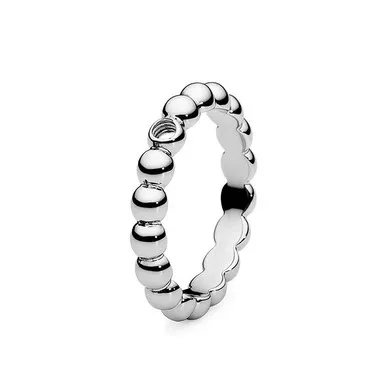 Size 5 Silver Veroli Basic Interchangeable Ring by Qudo Jewelry