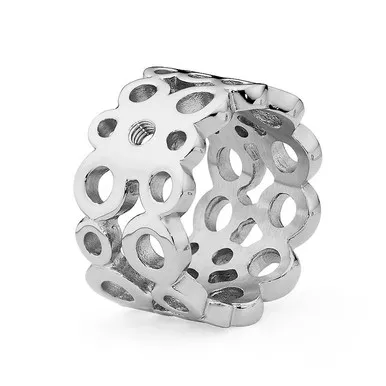 Size 7.5 Silver Ancona Basic Interchangeable Ringby Qudo Jewelry