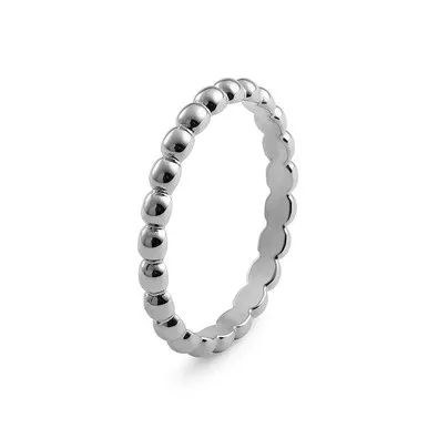 Size 7.5 Silver Matino Interchangeable Spacer Ring by Qudo Jewelry