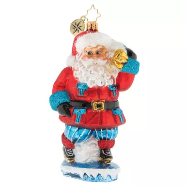 Skating His Way Ornament by Christopher Radko