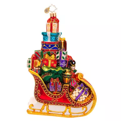 Sleigh Pile Up Ornament by Christopher Radko