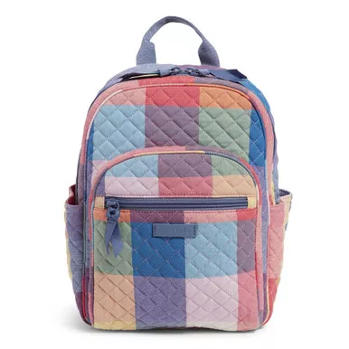 Small Backpack Tropics Plaid by Vera Bradley