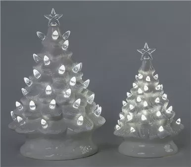 Small Ceramic White Tree Glow by Special T Imports