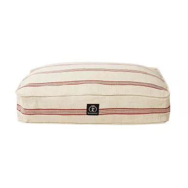 Small Red Grain Sack Dog Bed Cover by Harry Barker