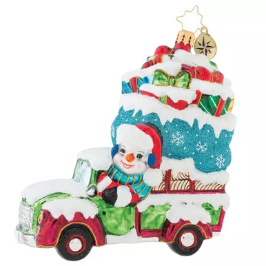 Snowman Picks It Up! Ornament by Christopher Radko